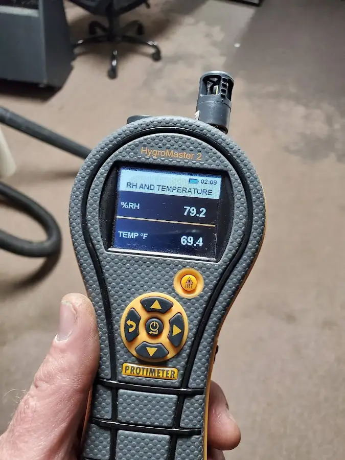 Moisture meter humidity assessment for Fire & Smoke Damage Restoration in San Rafael
