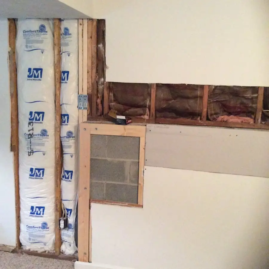 Wall insulation replacement during Odor Removal & Deodorization in San Rafael